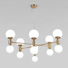 Умная подвесная люстра с плафонами 30182 латунь &mdash; Multielectrika