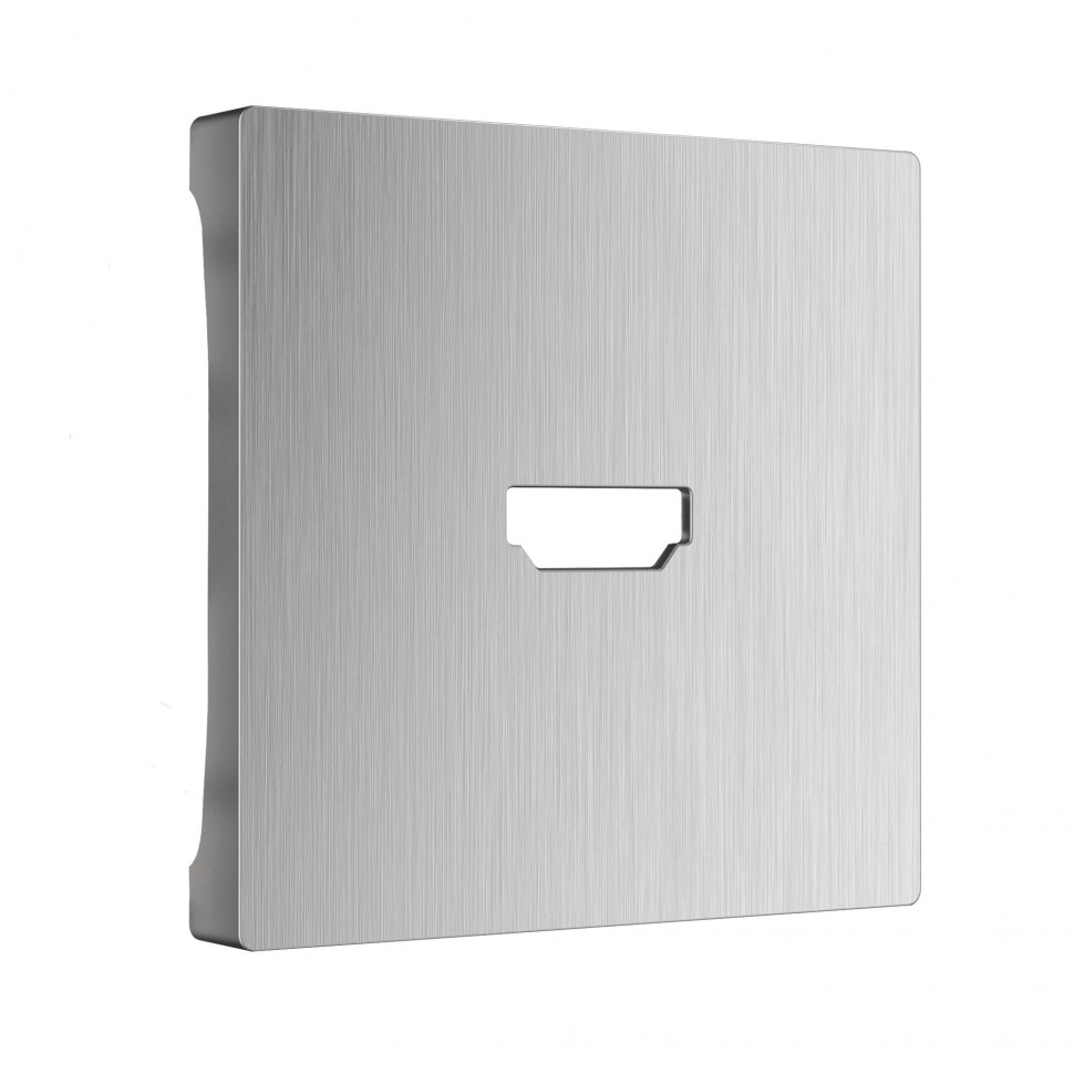 Накладка для розетки HDMI (серебряный рифленый) WL09-HDMI-CP фото 1 — Multielectrika