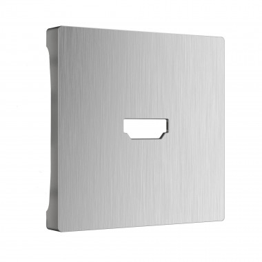 Накладка для розетки HDMI (серебряный рифленый) WL09-HDMI-CP &mdash; Multielectrika