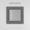 Умный сенсорный выключатель одноклавишный серебряный W4513006 фото 4 &mdash; Multielectrika