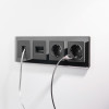Розетка Ethernet RJ-45 (черный матовый) W1181008 фото 3 &mdash; Multielectrika