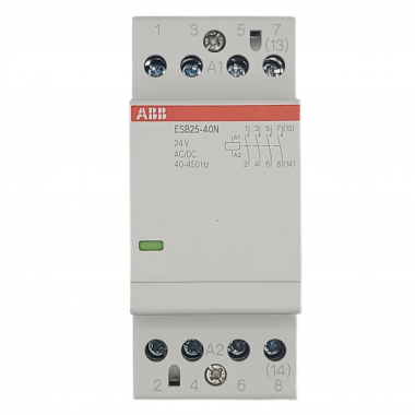 Контактор ESB25-40N-01 модульный (25А АС-1, 4НО), катушка 24В AC/DC 1SAE231111R0140 — Multielectrika