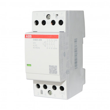 Контактор ESB25-40N-01 модульный (25А АС-1, 4НО), катушка 24В AC/DC 1SAE231111R0140 &mdash; Multielectrika