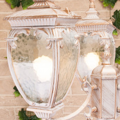 Уличный светильник на столбе Andromeda F/3 черное золото IP44 GLYF-8024F/3 черное золото &mdash; Multielectrika