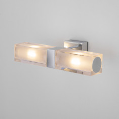 Влагостойкий настенный светильник Duplex 2x28W 1228 AL14 хром &mdash; Multielectrika