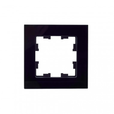 Рамка на 1 пост IEK Brite РУ-1-2-БрЧ стекло черный — Multielectrika