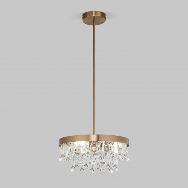 Умная потолочная люстра с хрусталем 60165/3 латунь — Multielectrika