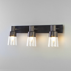 Настенный светильник со стеклянными плафонами 20081/3 черный &mdash; Multielectrika