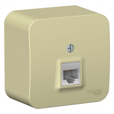 Розетка RJ45, кат.5E Systeme Electric Blanca бежевая &mdash; Multielectrika
