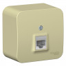 Розетка RJ45, кат.5E Systeme Electric Blanca бежевая