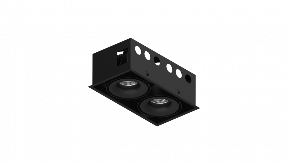 Карданный светильник COMBO-CRD2-BL, черный, без источника света фото 1 — Multielectrika