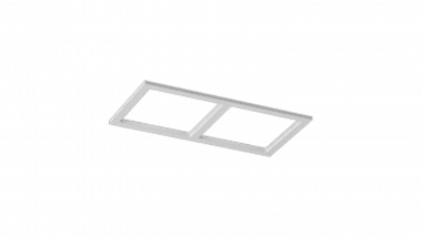 Рамка двойная для серии COMBO 3, квадратная, белая, COMBO-3S2-WH — Multielectrika