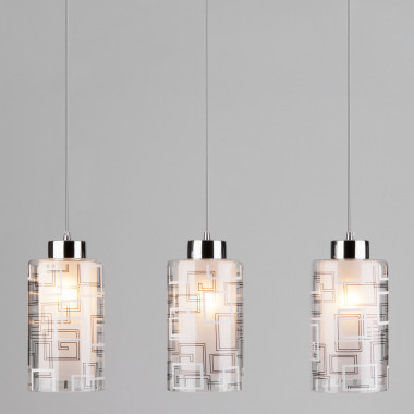 Светильник с тремя плафонами 50002/3 хром — Multielectrika