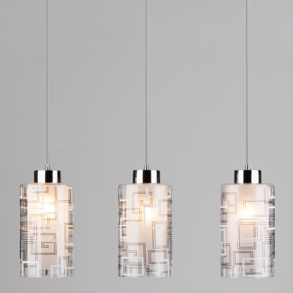 Светильник с тремя плафонами 50002/3 хром фото 1 — Multielectrika