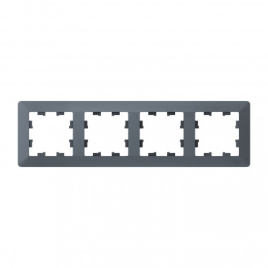 Рамка на 4 поста Systeme Electric AtlasDesign Air грифель — Multielectrika