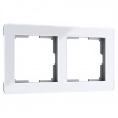 Рамка из акрила на 2 поста Acrylic белый W0022701 &mdash; Multielectrika