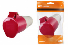 Розетка 224 переносная 3Р+РЕ 32А 380В IP44 TDM &mdash; Multielectrika