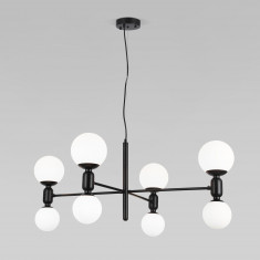 Умная подвесная люстра с плафонами 30182/8 черный &mdash; Multielectrika