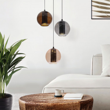 Подвесной светильник 50258/3 LED дымчатый/ бежевый/ шоколад — Multielectrika