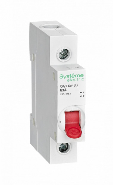 Выключатель нагрузки Systeme Electric City9 Set (ВН) 1P 63А 230В — Multielectrika