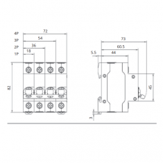 Выключатель нагрузки Systeme Electric City9 Set (ВН) 1P 63А 230В &mdash; Multielectrika