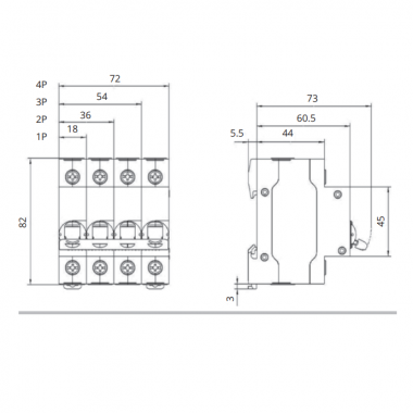 Выключатель нагрузки Systeme Electric City9 Set (ВН) 1P 63А 230В — Multielectrika