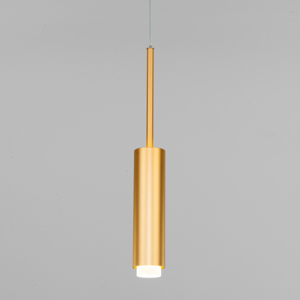 Подвесной светодиодный светильник 50203/1 LED матовое золото фото 1 — Multielectrika