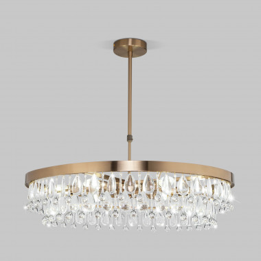 Умная потолочная люстра с хрусталем 60165/6 латунь — Multielectrika