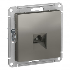 Розетка RJ-11 Schneider Electric Atlas Design сталь &mdash; Multielectrika