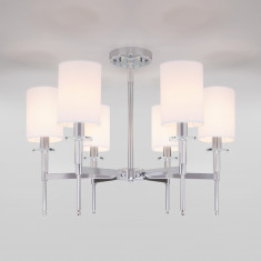 Классическая люстра с абажурами 60132/6 хром &mdash; Multielectrika