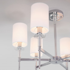 Классическая люстра с абажурами 60132/6 хром &mdash; Multielectrika