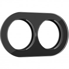 Рамка из стекла на 2 поста черный W0025108 &mdash; Multielectrika