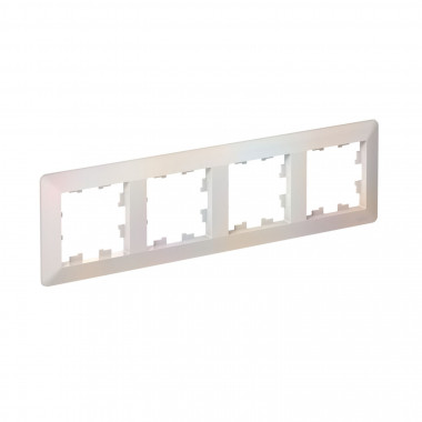 Рамка на 4 поста Systeme Electric AtlasDesign Air жемчуг — Multielectrika