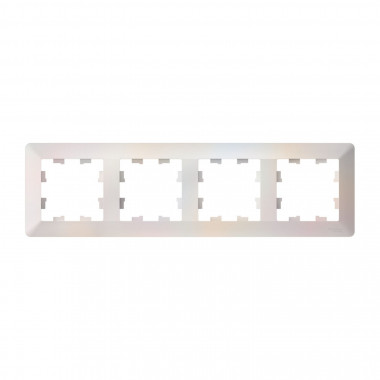 Рамка на 4 поста Systeme Electric AtlasDesign Air жемчуг — Multielectrika