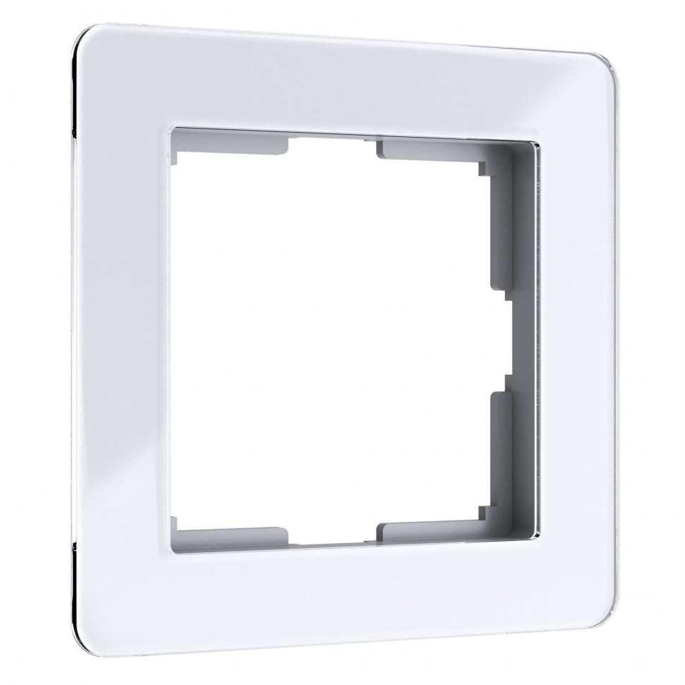 Рамка из акрила на 1 пост Acrylic белый W0012701 фото 1 — Multielectrika