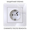 Рамка из акрила на 1 пост Acrylic белый W0012701 фото 5 &mdash; Multielectrika
