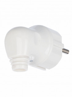 Вилка разборная IEK ВПу11-01-Ст угловая с з/к 16А белая &mdash; Multielectrika