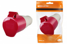 Розетка 215 переносная 3Р+РЕ+N 16А 380В IP44 TDM &mdash; Multielectrika