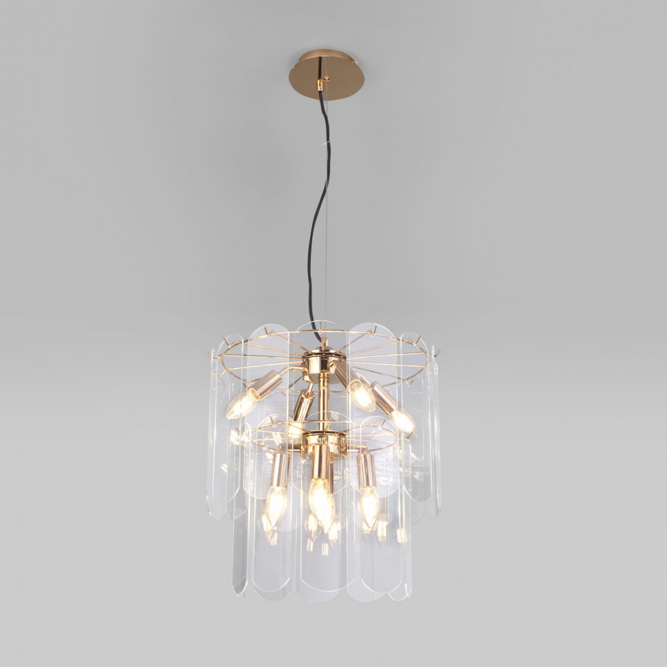 Умная подвесная люстра со стеклянными плафонами 60170/8 фото 1 — Multielectrika