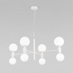 Умная подвесная люстра с плафонами 30182/8 белый &mdash; Multielectrika