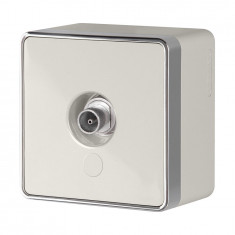 ТВ-розетка оконечная  Gallant (слоновая кость) WL15-21-01 &mdash; Multielectrika