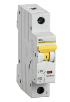Автоматический выключатель ВА 47-60M 1Р 40А 6 кА характеристика С IEK MVA31-1-040-C &mdash; Multielectrika