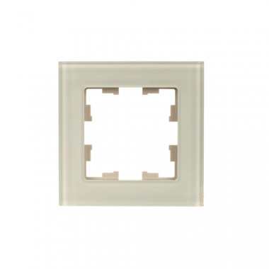Рамка на 1 пост IEK Brite РУ-1-2-БрВа стекло ванильный — Multielectrika