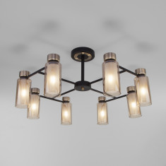 Потолочная люстра со стеклянными плафонами 70115/8 черный &mdash; Multielectrika