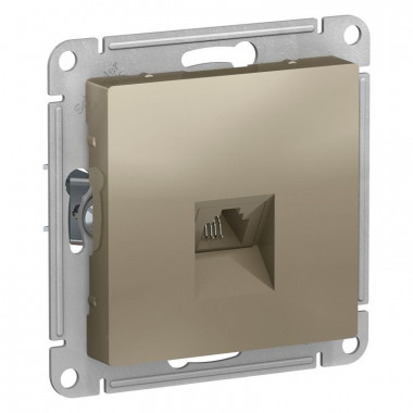 Розетка RJ-11 Schneider Electric Atlas Design шампань — Multielectrika