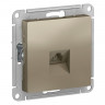 Розетка RJ-11 Schneider Electric Atlas Design шампань