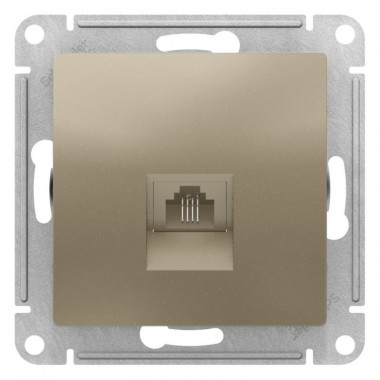 Розетка RJ-11 Schneider Electric Atlas Design шампань — Multielectrika