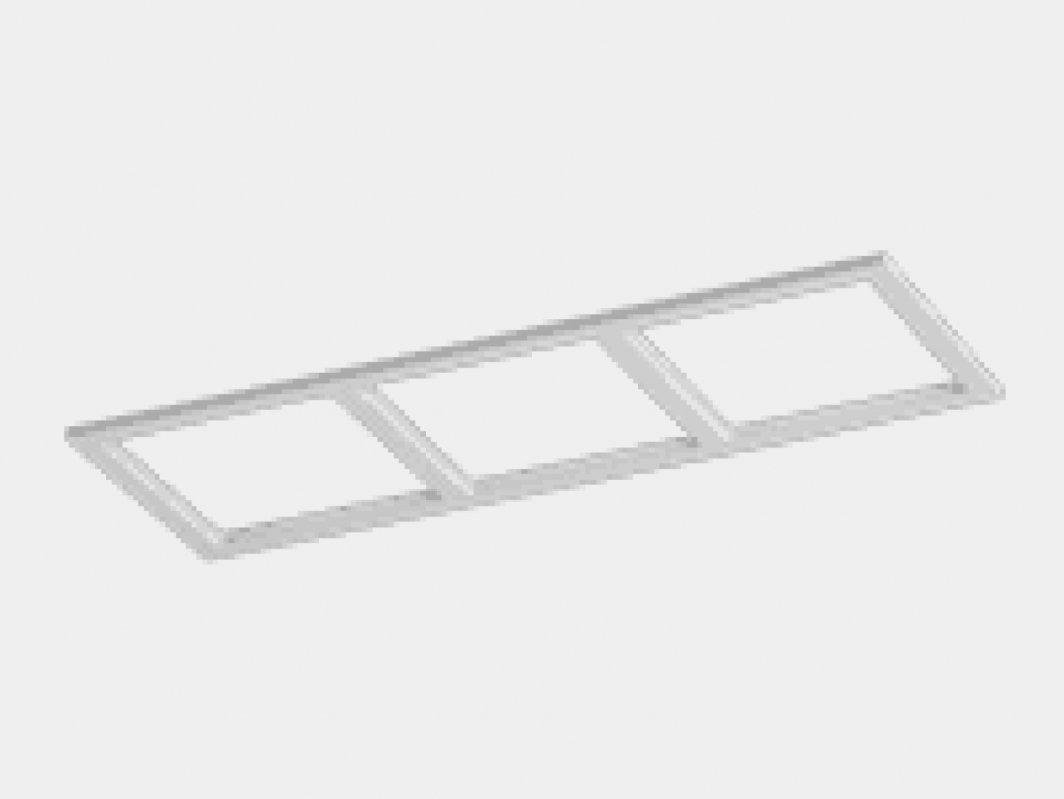 Рамка тройная для серии COMBO 3, квадратная, белая, COMBO-3S3-WH фото 1 — Multielectrika