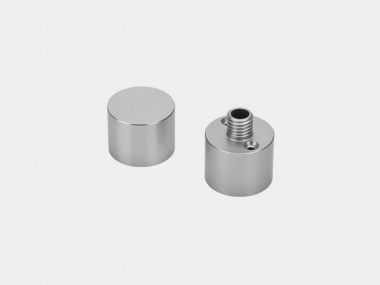 END-360, комплект алюминиевых заглушек (с отверстием и без отверстия) — Multielectrika