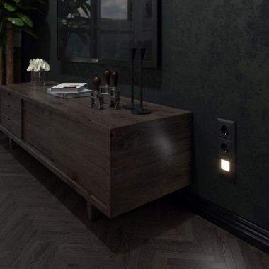 Встраиваемая LED подсветка (черный матовый) W1154308 — Multielectrika